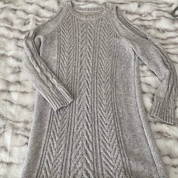 LOFT Sweaters - Loft Cold Shoulder Sweater Dress